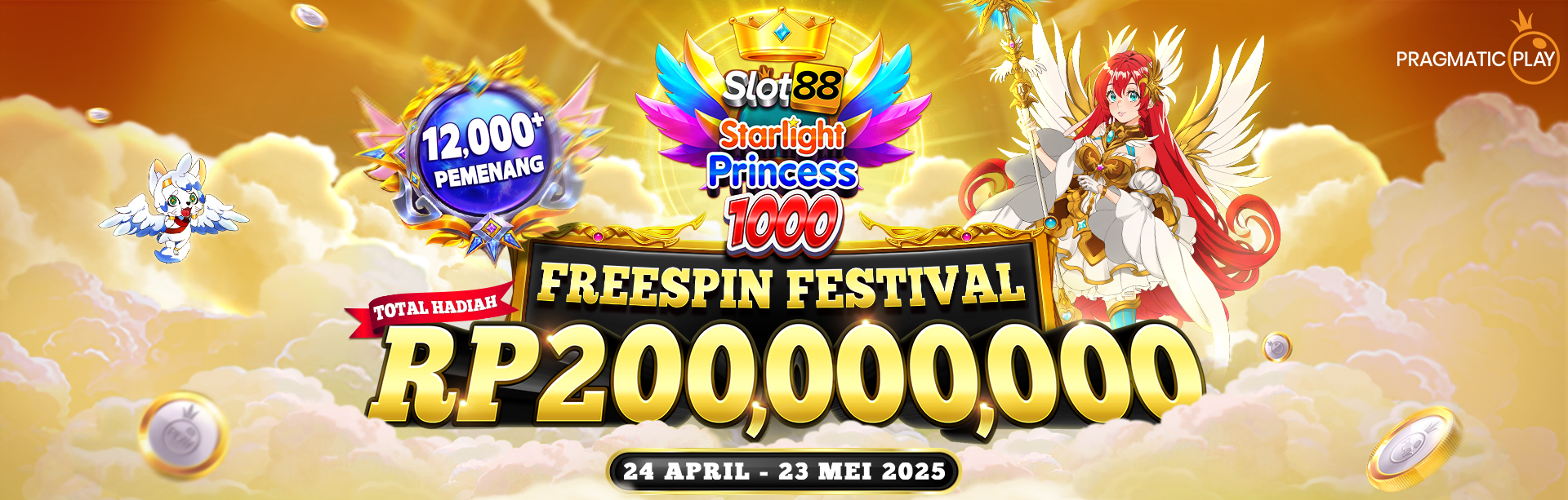 PP - FREESPIN FESTIVAL : SLOT88 STARLIGHT PRINCESS 1000 